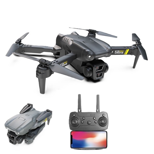 K13 MAX Foldable Remote Control Drone with 4K HD Dual Camera Height Hold and Wifi RC Foldable Quadcopter Dron