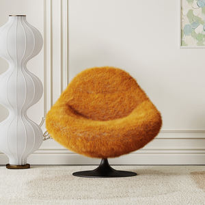 AOMISI CASA, superventas, nuevo sofá para sala de estar, silla de rizo, muebles modernos de lujo, sillón de Cachemira naranja con reposapiés - Product Image 5