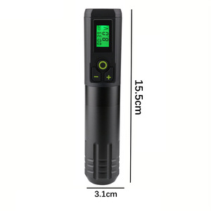 เครื่องสักโรตารี่ไร้สาย 2000mAh พร้อมจอ LCD แบตเตอรี่ลิเธียม มอเตอร์ ชุดอุปกรณ์จับสำหรับ PMU อุปกรณ์สัก - Product Image 5