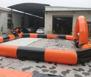 Piste de course gonflable personnalisée en PVC Oxford pour karting et quad - Installation facile - Jeux de plein air stimulants - Product Image 1