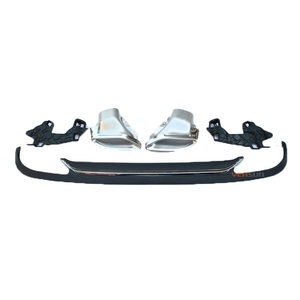 Difusor trasero cromado Clase <span class=keywords><strong>E</strong></span> W212 para Mercedes Benz, aspecto clásico, E300, 2013, 2014, 2015 - Product Image 1