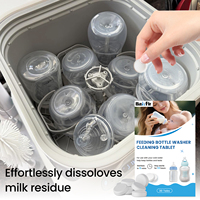 Nettoyant pour biberon de lait d'enfant élimine les taches Comprimés de nettoyage solides adaptés à l'alimentation Lave-biberon Produits chimiques ménagers