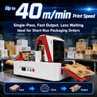 Imprimante jet d'encre monopasse 1200 dpi pour boîtes en carton, sacs en papier, emballages de gobelets à café – Europe, Royaume-Uni, OEM, ODM