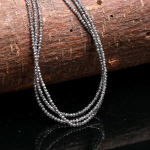 Diamantes grises oscuros para hacer joyas, collares, diamantes naturales, artesanía Diy, regalo bonito para mujeres, venta al por mayor, cuentas de diamantes - Product Image 2