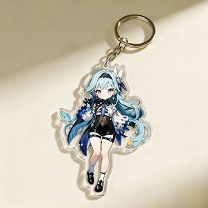 Pendentif personnalisé en plastique transparent léger pour photo numérique, porte-clés mignon, accessoires DIY, vente en gros - Product Image 2