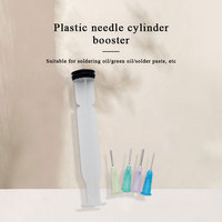 Empujador de refuerzo de máscara de aceite de soldadura de plástico, herramienta de reparación de teléfonos móviles, jeringa Manual, crema, pasta de soldadura, refuerzo de aguja de flujo