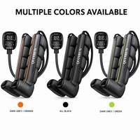Bottes de massage à compression d'air à 5 chambres pour la récupération, contrôle numérique intelligent, zones D1-D6, 23 niveaux, 30-250 mmHg, prise en charge OEM