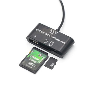 D2673 3-in-1 <strong>Micro</strong> <strong>USB</strong> 5-Pin <strong>OTG</strong> <strong>Card</strong> <strong>Reader</strong> Adapter Supports SD+<strong>TF</strong> <strong>Cards</strong> External Installation - Product Image 2