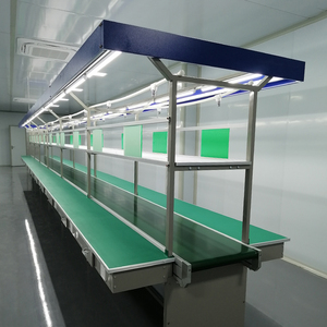 Op Maat Gemaakte Hoge Kwaliteit Workshop Anti-Statische Bediening Werkbank Esd Aluminium Werktafel Met Lamp Assemblagelijn Werkbank - Product Image 5