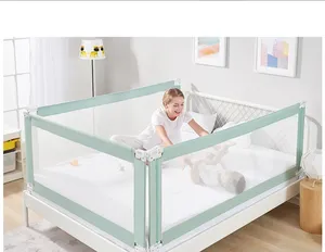 Ayarlanabilir bebek ürünleri tüm boyut bebek yatak koruması rayları yürümeye başlayan çocuklar için ekstra uzun bebek yatağı ray