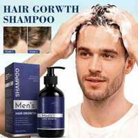 Shampo Pertumbuhan Rambut Alami Pria dengan Minyak Batana, Minyak Rosemary, Biotin, Anti Rambut Rontok, Perawatan Penguatan Kulit Kepala 300ml
