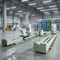 Rail linéaire industriel entièrement fermé à 7 axes avec moteur et engrenage, haute efficacité, faible coût, pour robot de déplacement sur poutre portique
