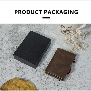 2024 nouveau portefeuille en cuir en Fiber de carbone Bluetooth Tracker <span class=keywords><strong>porte</strong></span>-carte RFID intelligent avec étui Para <span class=keywords><strong>Airtag</strong></span> - Product Image 6