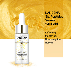 Nouveauté <span class=keywords><strong>LANBENA</strong></span> Sérum facial à six peptides or 24 carats Marque privée - Product Image 2