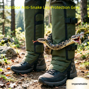 Guêtres imperméables anti-morsure de serpent pour la chasse et la randonnée en extérieur, protège-tibias anti-rayures et protection contre la neige - Product Image 1