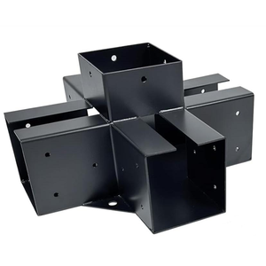 Pérgola <span class=keywords><strong>de</strong></span> jardín modular con soporte <span class=keywords><strong>de</strong></span> madera 4x4 6x6, soportes <span class=keywords><strong>de</strong></span> esquina <span class=keywords><strong>de</strong></span> <span class=keywords><strong>hierro</strong></span>, poste <span class=keywords><strong>de</strong></span> aluminio <span class=keywords><strong>para</strong></span> accesorio opcional - Product Image 2