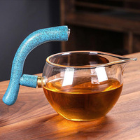 Tetera Magnética de Levitación Creativa, Hecha a Mano con Vidrio Resistente al Calor para Preparar Té