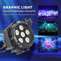 Projecteur de scène LED 6*10 quatre-en-un en gros, matrice COB PAR, combinaison de lumières pour scène, fête, performance, mini projecteur LED pour public