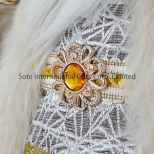 Nouvel Arrivage 45CM Champagne Noël Père Noël Ornements Debout <span class=keywords><strong>Noel</strong></span> Papa Intérieur Cloche Figurines Idéal Décorations De Noël - Product Image 5