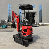 Mini-excavatrice hydraulique compacte et fiable de 1500 kg sans recul de queue, petite pelle sur chenilles, machine de terrassement, vente chaude