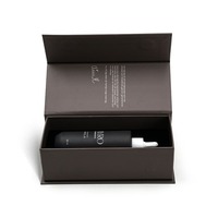Boîte à rabat magnétique à revêtement UV 50ml 100ml Emballage cadeau magnétique pour étiquette d'impression de sérum Boîtes en papier pour bouteilles de soins de la peau