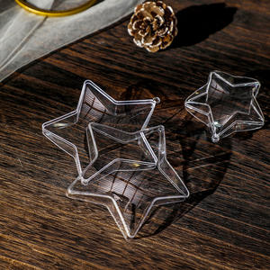 Caja de Dulces Navideña Transparente en Forma de Estrella, Árbol, Huevo y Campana, Esfera Hueca de Acrílico - Product Image 5