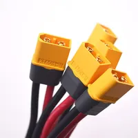 Câble d'alimentation XT60H femelle-mâle 12AWG à extrémité unique pour système d'alimentation d'avion modèle RC FPV - Pièce de rechange