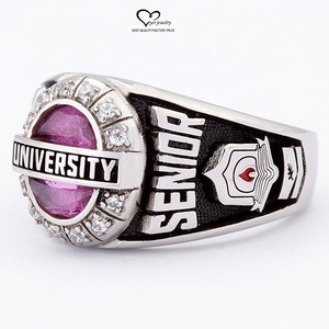 Anillo de clase personalizada anillo de campeonato de escuela secundaria al por mayor - Product Image 1