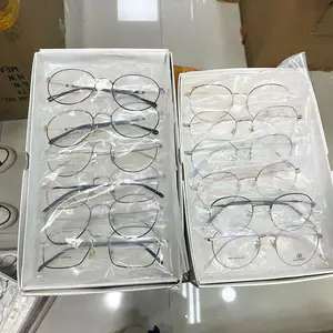 Stock Clearance Cheap Acetate tr90 Optical Glasses Wholesale Mix Colors Fast Delivery Stainless Band Eyewear Frame Acetate Cheap