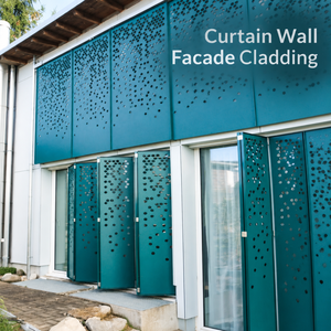 Revestimiento de fachada de aluminio con muro cortina tallado, panel hueco tallado personalizado para decoración exterior de edificios, pantalla de protección solar. - Product Image 1