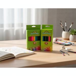 Lot de 12 crayons de couleur à l'huile en bois pour artistes, pour enfants, crayons personnalisés à bas <span class=keywords><strong>prix</strong></span> - Product Image 1