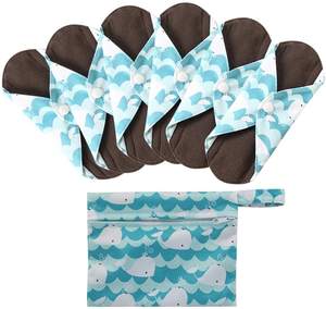 女士月经用护垫 可重复使用布质卫生巾 女士可重复使用卫生巾 可水洗卫生巾 卫生巾 - Product Image 6