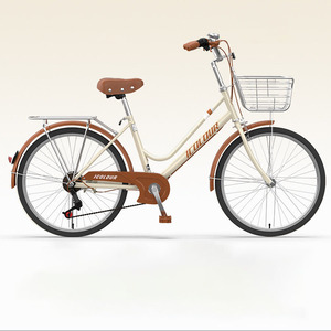 Vélo de <span class=keywords><strong>ville</strong></span> confortable pour femmes, vélo pour dames de <span class=keywords><strong>24</strong></span>/26 <span class=keywords><strong>pouces</strong></span> avec selle réglable pour une utilisation quotidienne par les adultes - Product Image 4