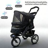 Poussette pliable pour animaux de compagnie JXB PG8450, vente chaude, respirante, confortable, facile à laver, écologique, légère, pour les sorties