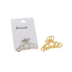 Pinza para el Cabello Hirei Land de 7.5 cm, Clip Circular de Metal para Mujer, Accesorio de Moda - Product Image 3