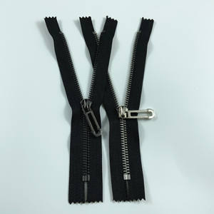 <strong>High</strong> Quality Hot Selling <strong>High</strong>-end Durable 5 # Bright Gun Closure Metal <strong>Zipper</strong> for Clothing Pants <strong>Zipper</strong> - Product Image 4