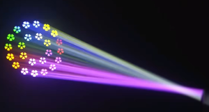 Projecteur LED 300W à tête mobile avec anneau lumineux LED pour banquets, soirées, clubs, discothèques - Éclairage de scène pour l'amélioration des lieux événementiels - Product Image 3