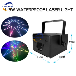 Lumière laser animée 3W, étanche IP65, RVB pleine couleur, contrôle DMX512 pour discothèque, DJ, scène, événements extérieurs, parcs, aires de jeux, décors - Product Image 3
