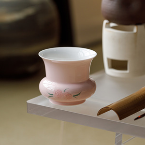 Guanlan Ceramic <b>Tea</b> Dregs Bucket With Floral Design For Kung Fu <b>Tea</b> <b>Set</b> Accessories Water Bowl 2025 Dehua Origin - Product Image 4