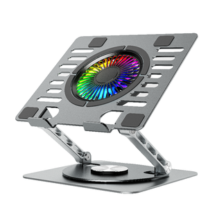 IDock قابل للطي مريح زاوية ارتفاع سبائك الألومنيوم قابل للتعديل مع محور USB ومروحة - Product Image 1