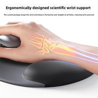 Tapis de souris avec protection du poignet, support ergonomique en silicone pour le poignet, tapis de souris avec support pour le poignet pour ordinateur