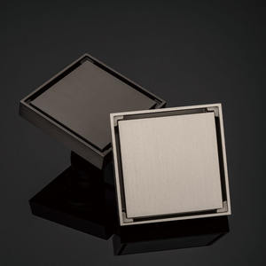 Grilles de drain décoratives chromées pour salle de bain d'hôtel, drain de sol dissimulé en acier inoxydable 304, forme carrée, garantie 5 ans - Product Image 5