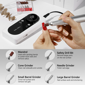 Nueva llegada Micromotor Nail Drill Machine 45000RPM Pedicura <span class=keywords><strong>Manicura</strong></span> Máquina Pulido Profesional Portátil E-file - Product Image 4