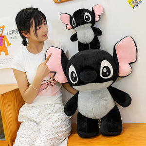Peluche Stitch Noir de Dessin Animé, Mignonne et Moelleuse, Grande Taille, Coussin Décoratif, Vente en Gros - Product Image 4
