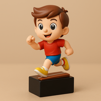 Trophée de course pour enfants sur mesure WeiVista, récompense en résine personnalisée avec gravure personnalisée pour les événements sportifs des enfants