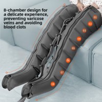 Masseur de jambes à compression d'air avec plage de pression de 30 à 240 mmHg pour la prévention de la thrombose veineuse profonde et l'amélioration de la circulation des pieds et des jambes