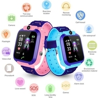 Montre connectée pour enfants Q12 avec carte SIM, étanche IP67, caméra SOS, montre téléphone GPS tracker pour enfants