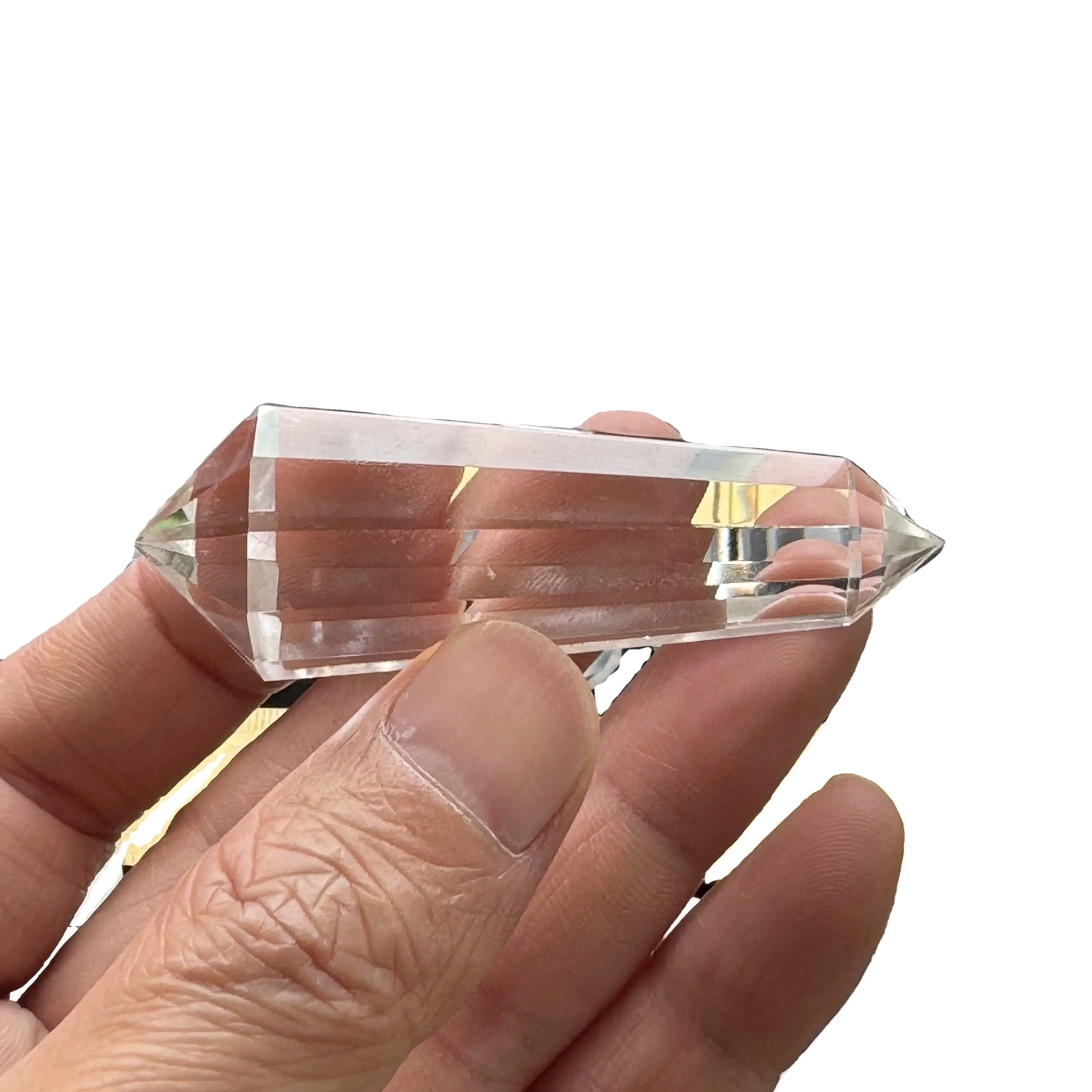 Individuelle Bestellungen Inspiration Quaartz Doppelspitzen-Kristallstab superklar VOGEL QUARZ 24-SEITIG ERGRABT KRISTALL Doppelt-SPOINTET