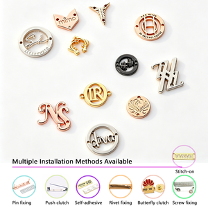 Zinc Alloy Embossed Metal Plate for <b>Shirts</b> & Clothing, Low MOQ garment labels metal for formal apparel use - Product Image 5