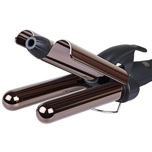 Fer à boucler professionnel pour cheveux, triple baril rotatif automatique, fer à friser électrique, baguette à boucler les cheveux - Product Image 4